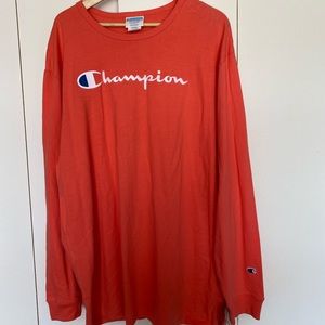 Mens 2X Long-sleeve Champion Heritage Tee